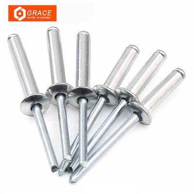 CALIDAD  Aluminum Metal 8mm Countersunk Head Blind Rivets Galvanized fábrica