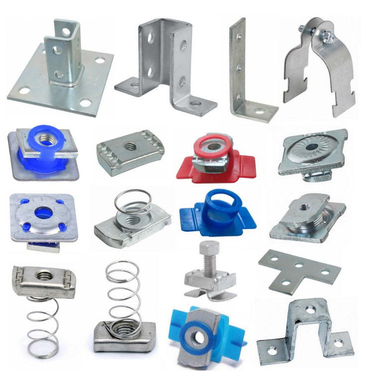 Solar Fastener Zinc Plated Carbon Steel Combo Nut Washer Channel Nut