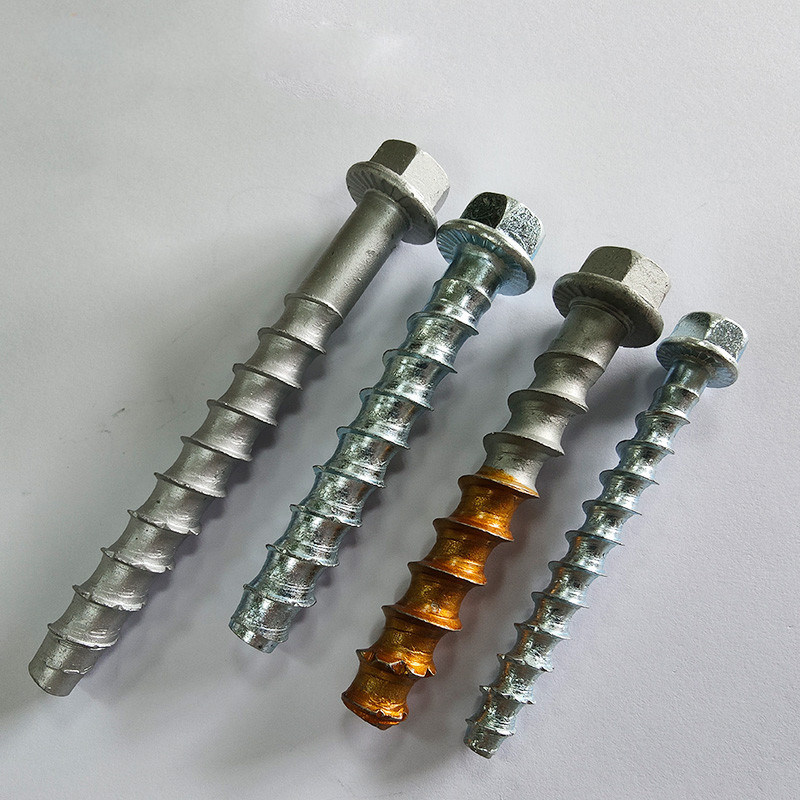 Hotdip galvanizing Hex flange concrete thread selfcutting anchor
