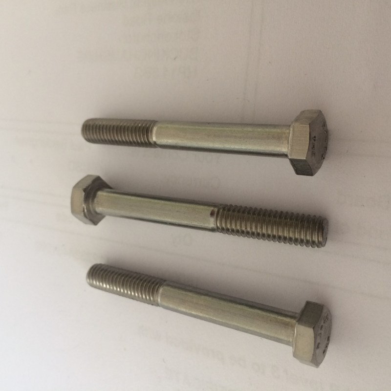 A470 Stainless Steel Partially Threaded Hex Head Screws LeftHand
