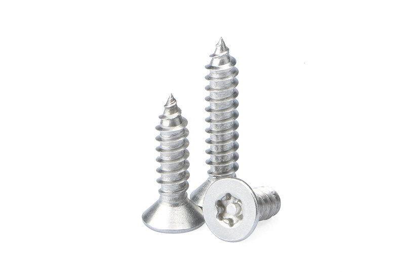 Pin In Torx Drive Metal Tapping Screws Tamper Resistant Torx Flat Head