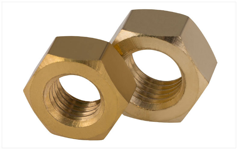 DIN934 Brass Hex Nut Cheap Price Metric Thread Brass Hexagon Nut