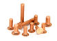 Electrically Conductive Red Copper Solid Rivet , Countersunk Head Rivets supplier
