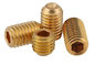 Yellow Brass Hex Socket Metal Set Screws GB80 Drive Cup Point Headless Screw supplier
