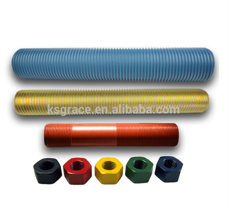 Coated B7 Stud Bolt High Strength 8.8 Grade Carbon Steel Stud Bolt M10 M20