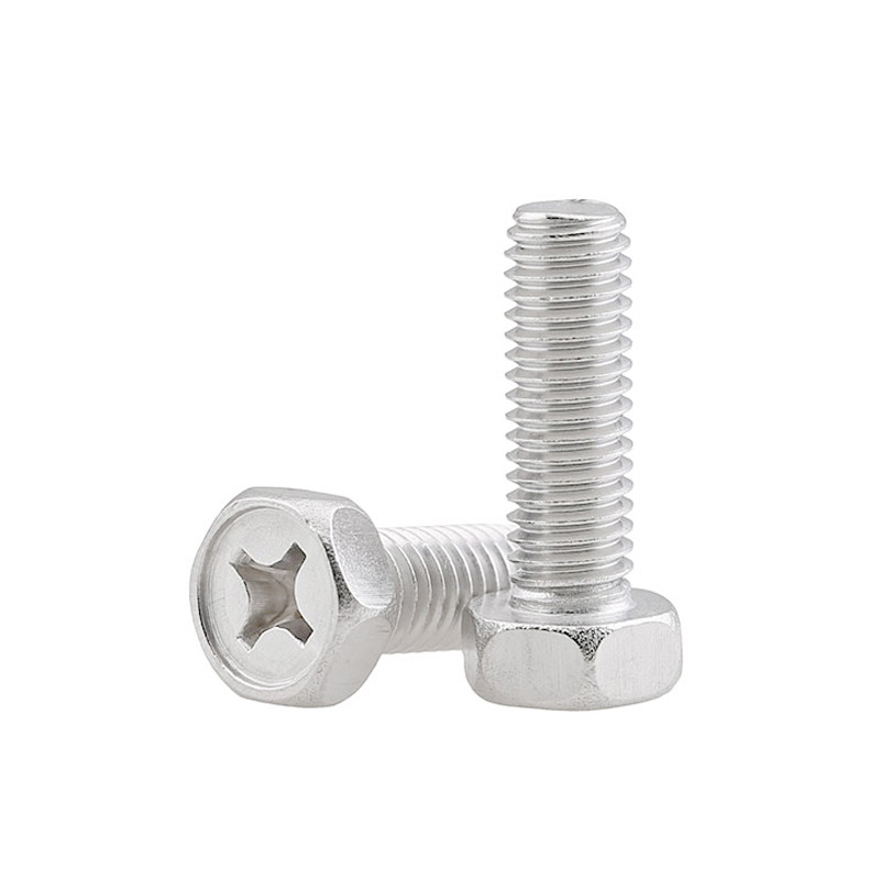 GB29 Cross Recessed Hexagon Head Bolt Cross Socket Hex Screws Hexagon Bolts With Cross Recess On