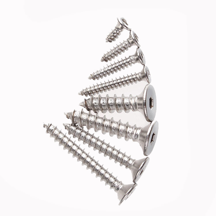 DIN EN ISO 14586 SUS304 Plum Blossom Screw Countersunk Head Tapping Screw