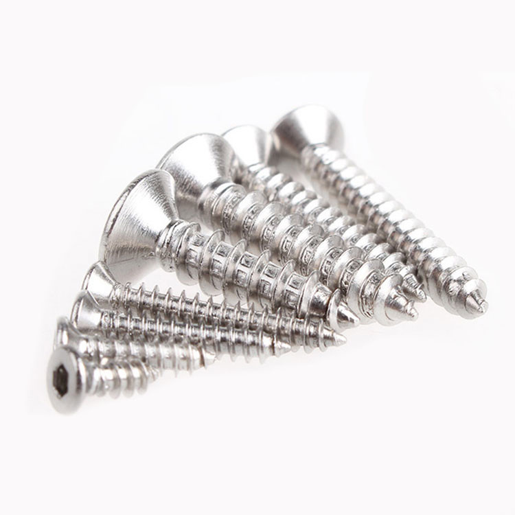 DIN EN ISO 14586 SUS304 Plum Blossom Screw Countersunk Head Tapping Screw