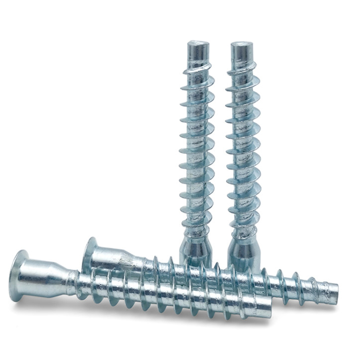 Flat Head Drive Self Tapping Euro Screw Hexagonal Wood Furniture