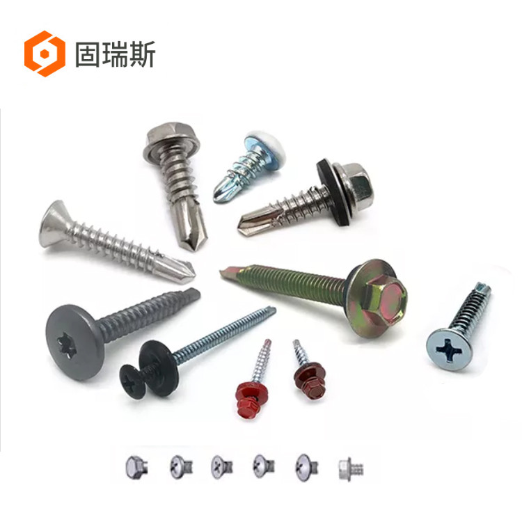 Building Roofing Screw Galvanised Metal Hexagon Head Tek Wood Stainless