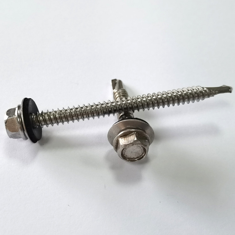 Building Roofing Screw Galvanised Metal Hexagon Head Tek Wood Stainless