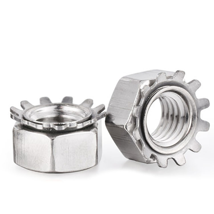Stainless Steel K Nut Kep Nut K Nuts With Toothed Washer