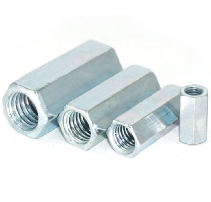 Bright Zinc Plated Threaded Rod Connected Nut