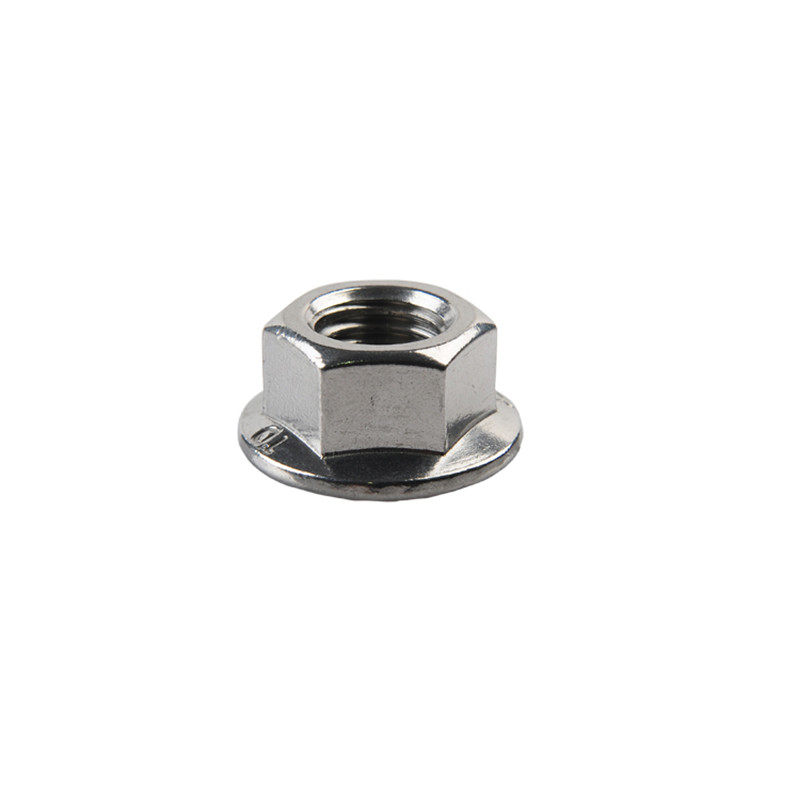 100 Pack 5/16-24 Stainless Steel Serrated Flange Nuts – Anti-Vibration Lock Nuts