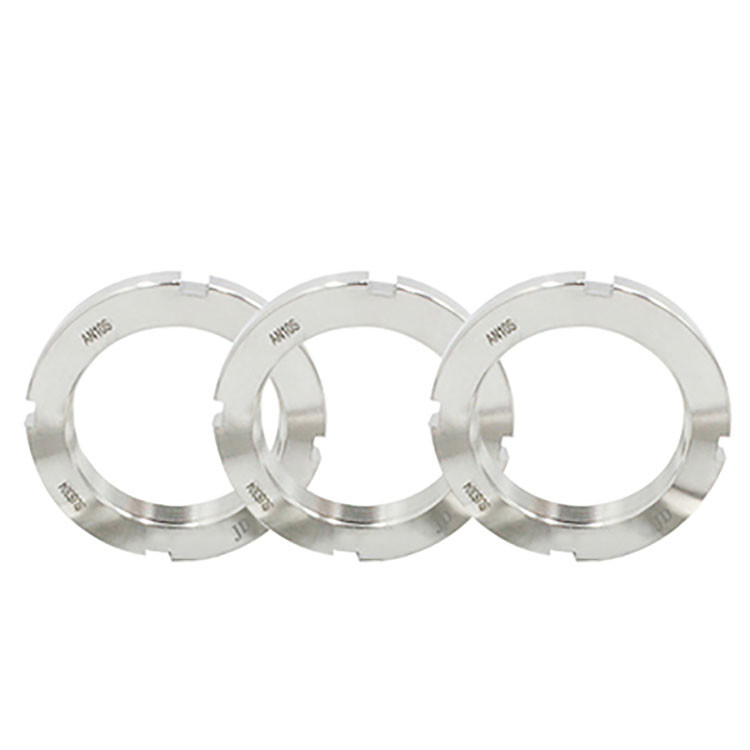 Stainless Steel M5M6M8 DIN981 Round Nut Locknuts Slotted Round Nuts