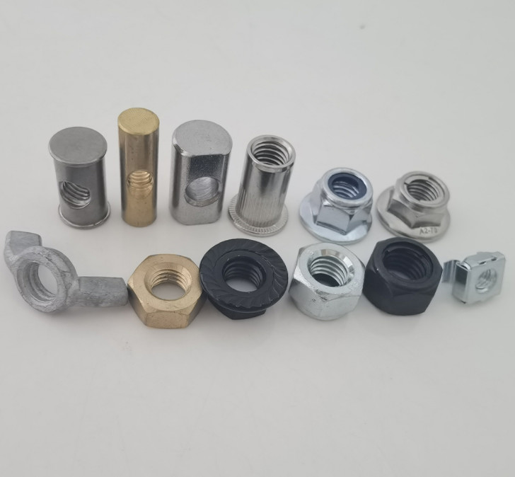 All Kinds Nuts Nylon Insert Lock Nut M4 M5 M6 M8 M10 M12 Hex Coupling Nuts