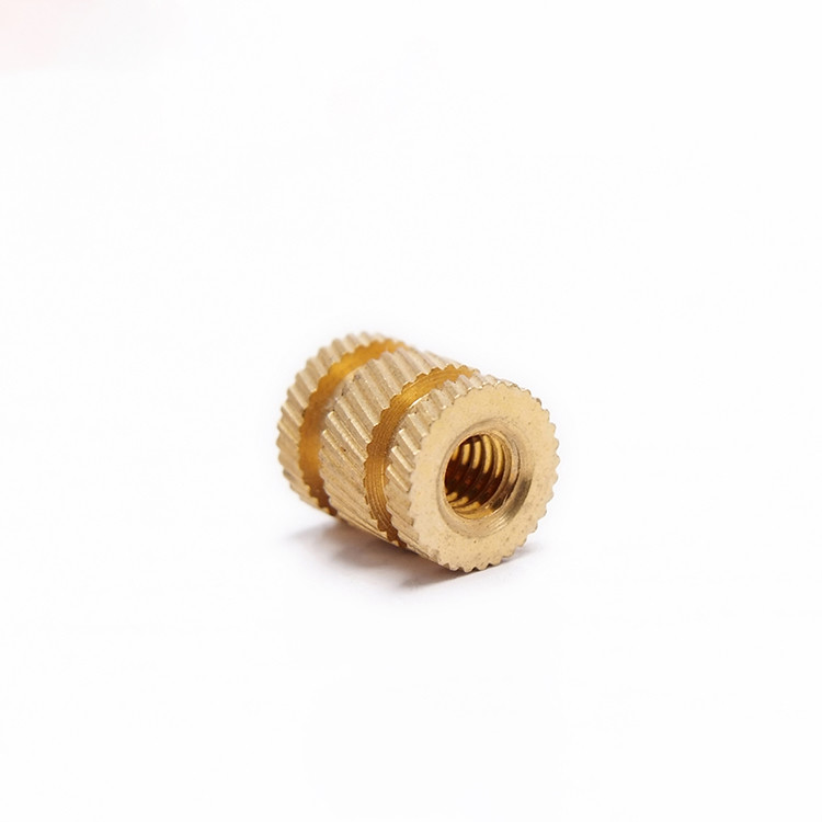 M3M12 Brass Knurled Nut Through Hole Inlaid Injection Knurled Copper Nuts