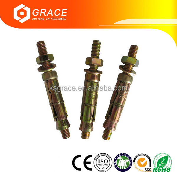 Projecting Bolt Type Steel Heavy Duty 3 Shield Anchors Expansion Shield