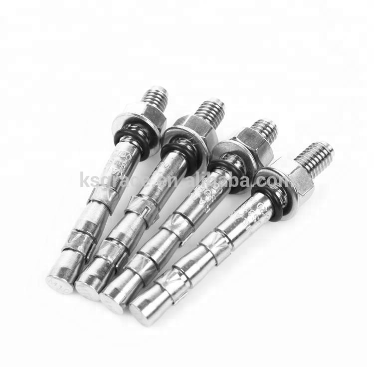 Heavy Duty Wedge Type Expansion Anchor , Through Bolts Anchor Bolt