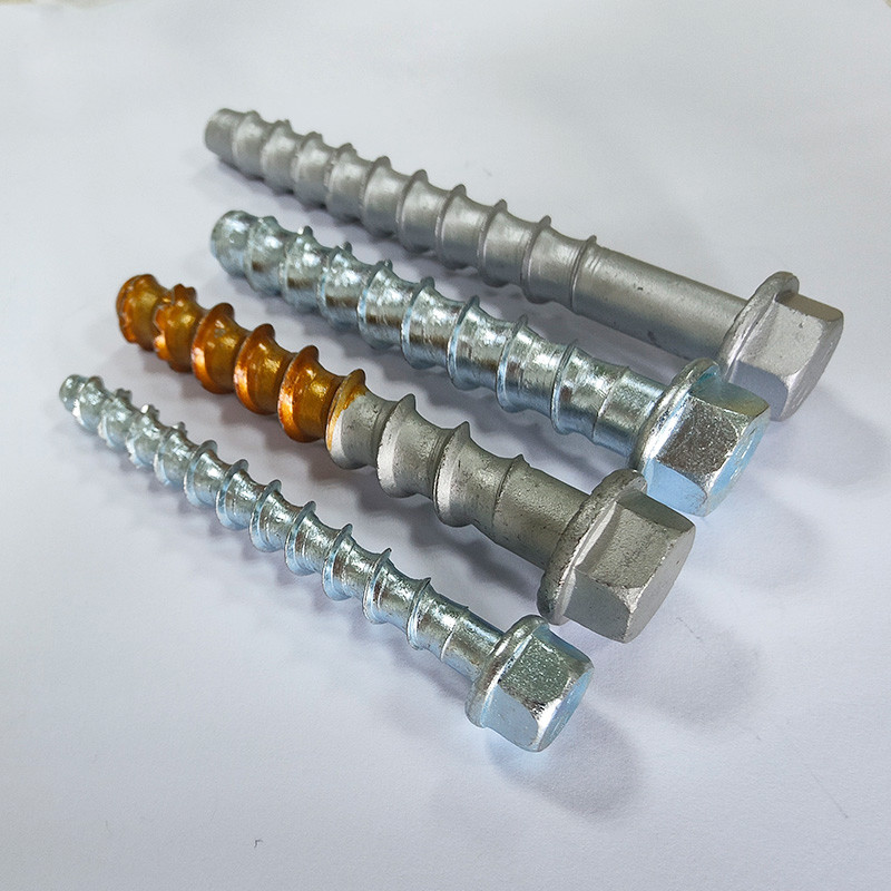 Concrete selftapping screw anchors Cement selfcutting screw anchors Expansion screws hexagonal
