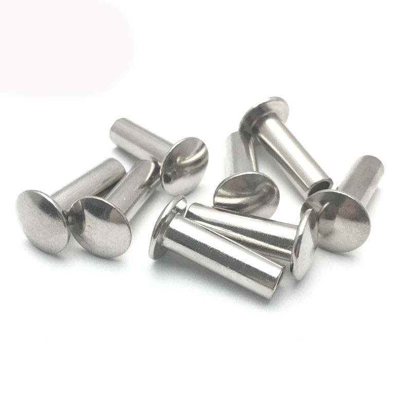 Bright SUS304 / SUS316 Stainless Steel Flat Head Rivet GB871