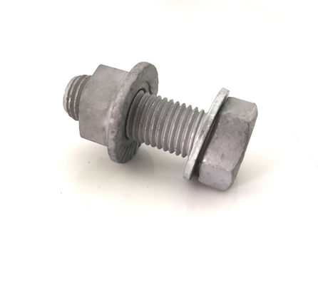 Hot Dip Galvanized Composite Screws Full Threaded Hex Bolt With Flange Nut And Washer