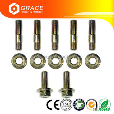 DIN ANSI GB Manifold Bolt Stud And Nut Double End Stud Bolts And Nuts