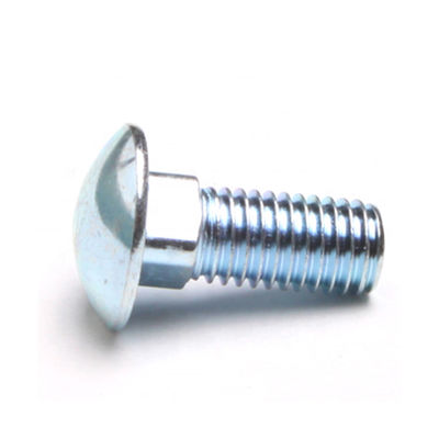High Carbon Steel Square Neck Round Head Bolts Grade 8.8 Blue White Zinc Carriage Bolts