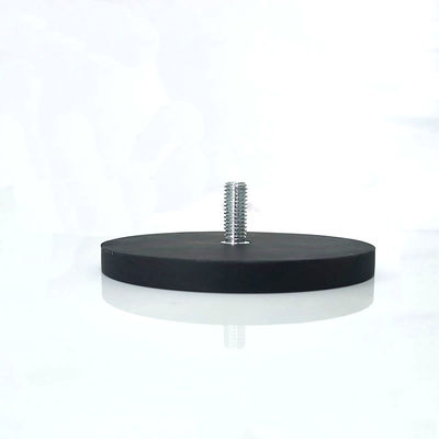 Powerful Countersunk Magnetic Noedymium With Screw Hole Neodymium Magnet Base Rubber Coated Pot Magnet for LED Work Light