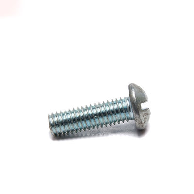 CE ROHS ISO9001 Slotted Round Head Wood Screws Zinc Plated