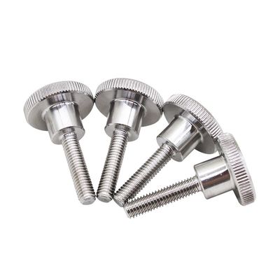 A2 A4 Stainless Steel Knurled Shoulder Thumb Screw DIN464 Knurled Thumb Screw