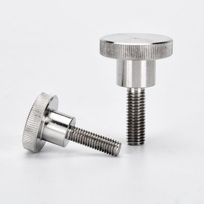 A2 A4 Stainless Steel Knurled Shoulder Thumb Screw DIN464 Knurled Thumb Screw
