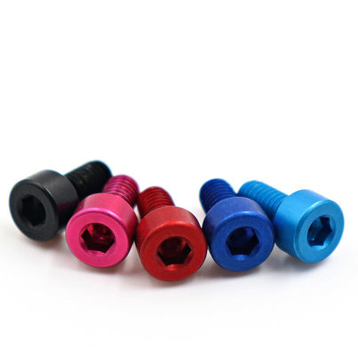 M3 Aluminum Alloy 7075 Hex Socket Cap Head Screw Multicolor