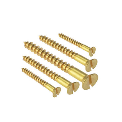 Slotted Raised Countersunk Oval Head Wood Screws BS1210 DIN95 Customized