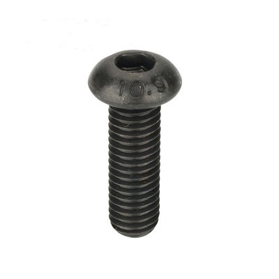 ISO7380 Black Oxide Round Hexagon Socket Button Head Screw Metric 10.9 Grade M2-M16