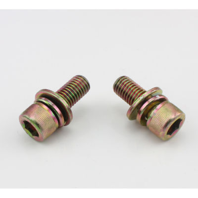 Hex Socket Head Color Zinc Plated Sems Screw With Captive Washer