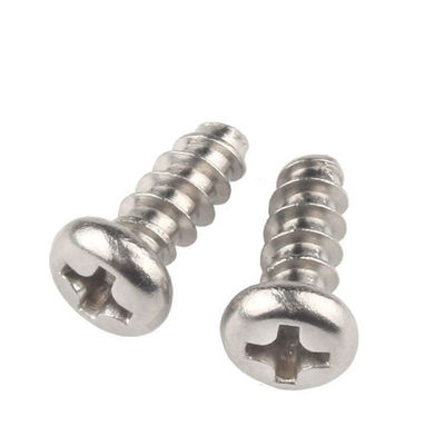 Round Head Tapping Screws Low Flat Head Cross Recessed Thread Forming Screws for Plastic