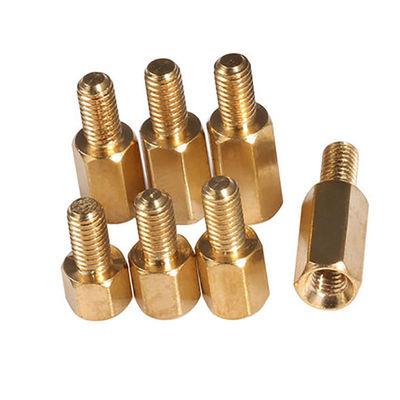 Grade4 Hexagon brass column nuts Male Female Thread Hex Nut Bolt Support Column Pillar Spacer PCB Standoff