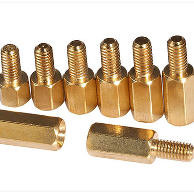 Grade4 Hexagon brass column nuts Male Female Thread Hex Nut Bolt Support Column Pillar Spacer PCB Standoff