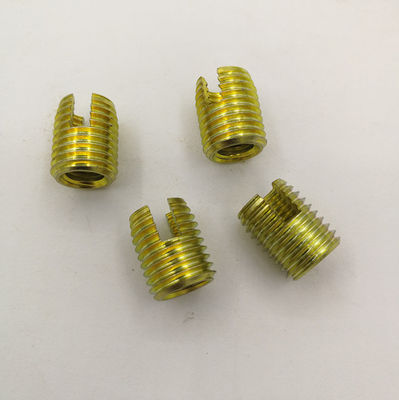 DIN7965 M4 M5 M6 Screwed Threaded Brass Inserts Nuts Zinc Plated Screw Plugs DIN 7965