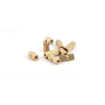 Brass Knurled Inlaid Nut Copper Injection Injection Double Pass Chamfered Knurled Copper Nut Set With Inlaid