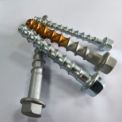 HEX flange head with cushion concrete thread self-cutting anchor drill cement cut bottom self-tapping expansion screw bolt
