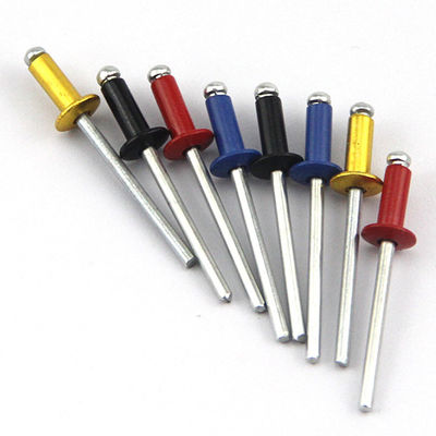 Colored And Sliver Open Type Domed Head Aluminium Blind Pop Rivets DIN7337