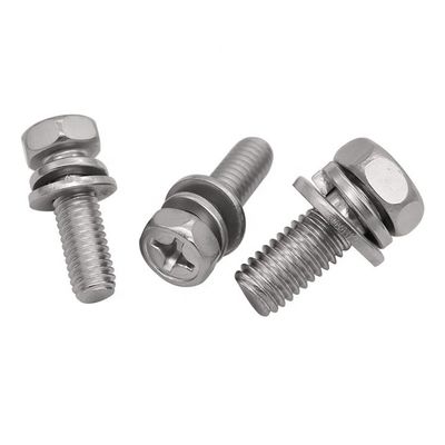 Right Hand Thread Cross Recessed Hexagon Bolt With Indentation And ...