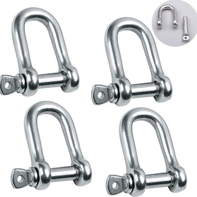 U Type D Shackles for Heavy Lifting Galvanized Steel Forged Screw Pin ...