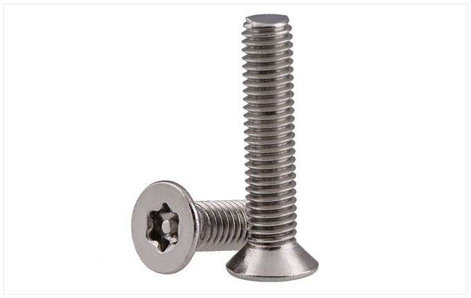 Stainless Steel Pin-In Torx Drive Flat Head Screws ASME B18.3 Countersunk Head Tamper-Resistant Screws
