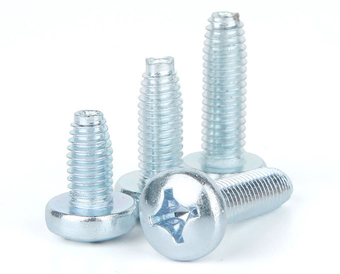 Pan Head Phillips Drive Thread Forming Screws Zinc Plated Steel Tapping Screws